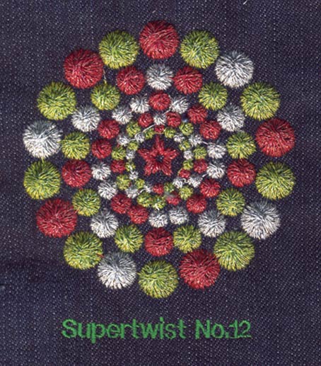 德国使用Supertwist No.12绣花线设计图案